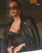 Georgina Rodriguez UEFA EURO 2024 Leather Jacket
