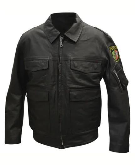 German Police Grade 2 Leather Jacket | Trendy Leather Jackets