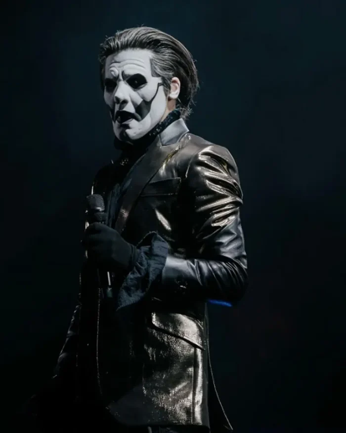 Ghost: Rite Here Rite Now Tobias Forge Leather Blazer | Trendy Leather Jackets