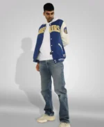 Golden State Warriors Royal Blue Letterman Jacket | Trendy Leather Jackets