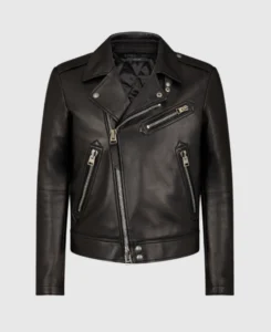 Grain Asymmetric Contrast Biker Leather Jacket | Trendy Leather Jackets