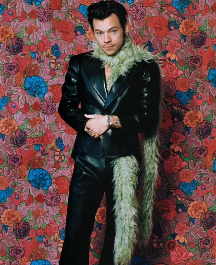 Grammy Award Harry Styles Black Jacket | Trendy Leather Jackets