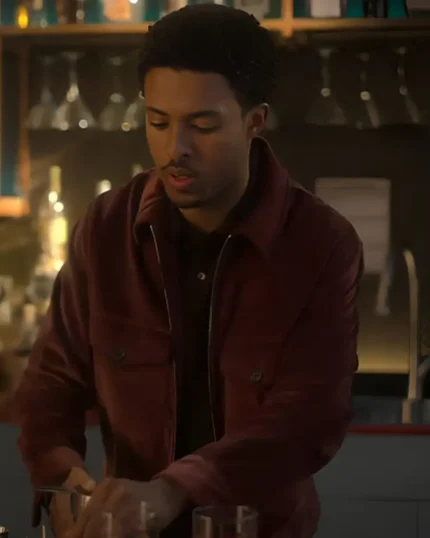 Grown-ish S06 Doug Edward Zipper Jacket | Trendy Leather Jackets