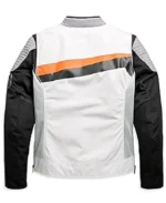 Harley-Davidson Cruiser Textile White Motorcycle Jacket | Trendy Leather Jackets