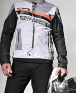 Harley-Davidson Cruiser Textile White Motorcycle Jacket | Trendy Leather Jackets