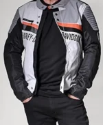 Harley-Davidson Cruiser Textile White Motorcycle Jacket | Trendy Leather Jackets