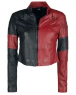Harley Quinn Suicide Squad 2 Red Leather Jacket