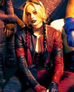 Harley Quinn Suicide Squad 2 Red Leather Jacket
