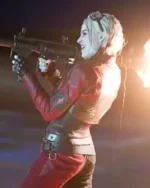 Harley Quinn Suicide Squad 2 Red Leather Jacket