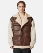 Iceberg Nappa Eco Shearling Leather Jacket | Trendy Leather Jackets