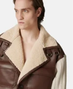 Iceberg Nappa Eco Shearling Leather Jacket | Trendy Leather Jackets