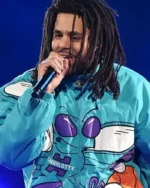 J Cole Charlotte Hornets Stater Jacket | Trendy Leather Jackets