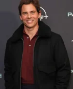James Marsden Paradise 2025 Black Fur Bomber Jacket | Trendy Leather Jackets