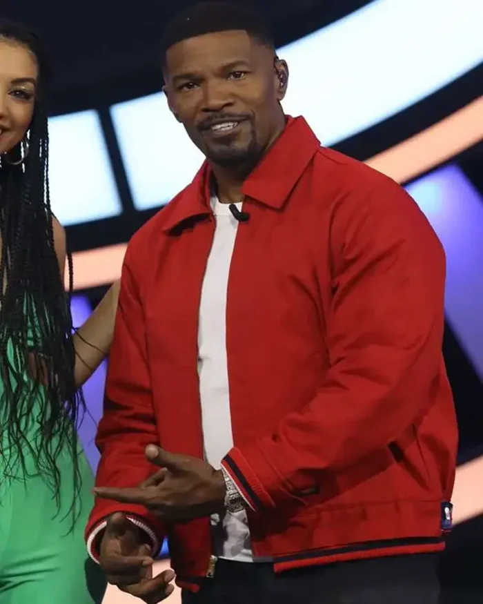 Jamie Foxx We Are Family Red Jacket | Trendy Leather Jackets