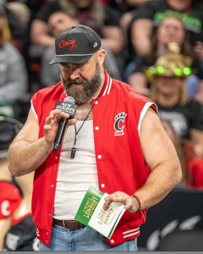Jason Kelce New Heights Live Show Red Vest | Trendy Leather Jackets