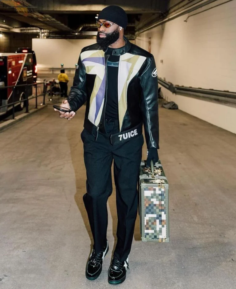 Jaylen Brown 7uice x Vanson Leather Jacket | Trendy Leather Jackets
