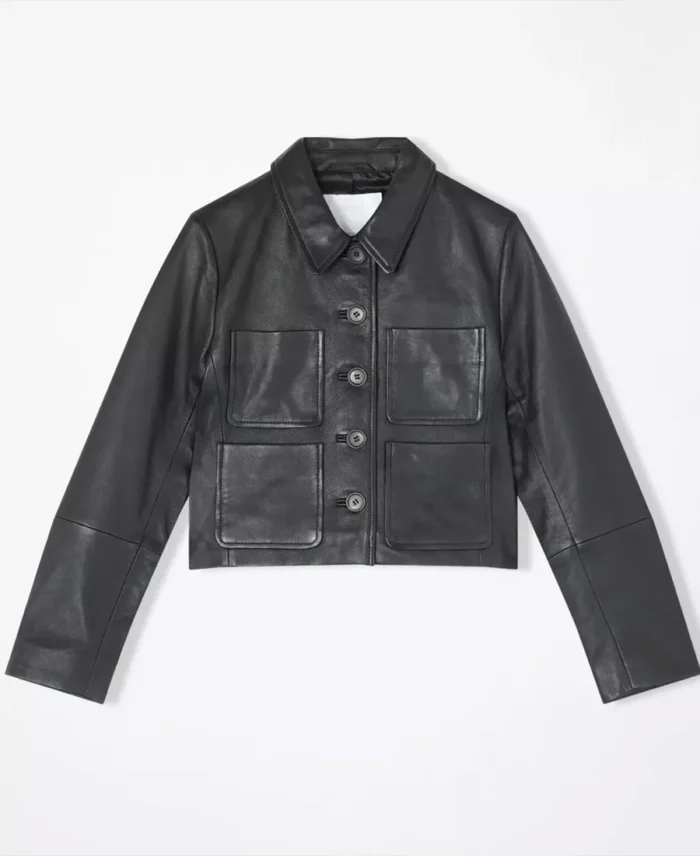 Jenna Ortega Wednesday Black Leather Jacket | Trendy Leather Jackets