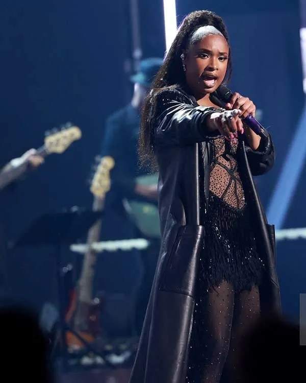 Jennifer Hudson iHeartRadio Music Awards Leather Coat | Trendy Leather Jackets