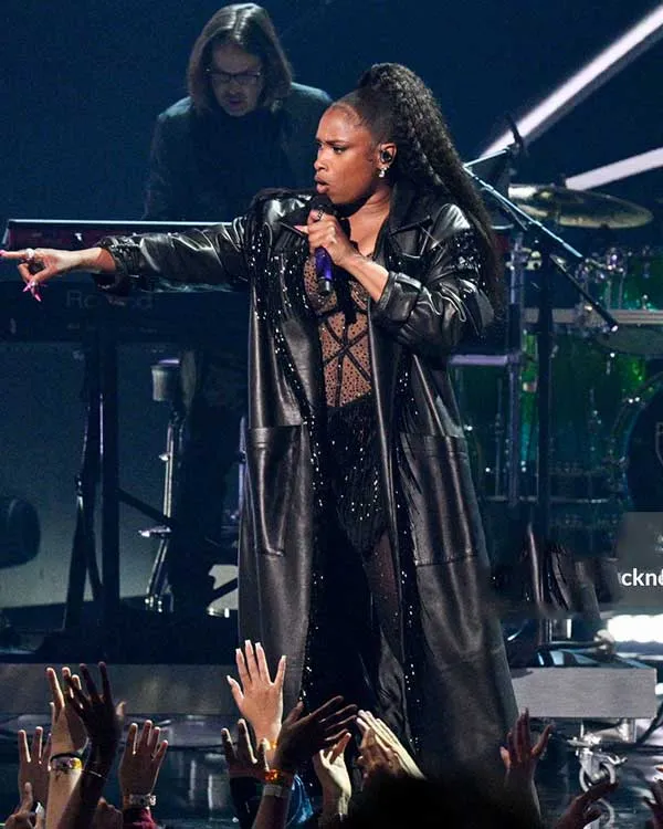 Jennifer Hudson iHeartRadio Music Awards Leather Coat | Trendy Leather Jackets