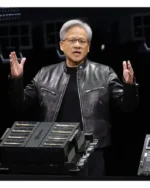 Jensen Huang Black Biker Jacket | Trendy Leather Jackets