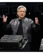 Jensen Huang Black Biker Jacket | Trendy Leather Jackets