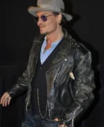 Johnny Depp Black Distressed Leather Jacket | Trendy Leather Jackets
