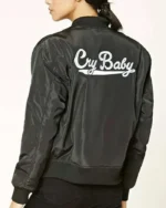 Johnny Depp Cry Baby Women Satin Bomber Jacket | Trendy Leather Jackets