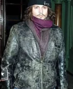 Johnny Depp Distressed Brown Leather Jacket | Trendy Leather Jackets