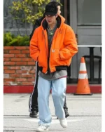 Justin Bieber Orange Hooded Jacket