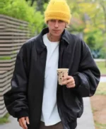 Justin Bieber Street Style 2024 Bomber Jacket | Trendy Leather Jackets