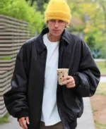Justin Bieber Street Style 2024 Bomber Jacket | Trendy Leather Jackets