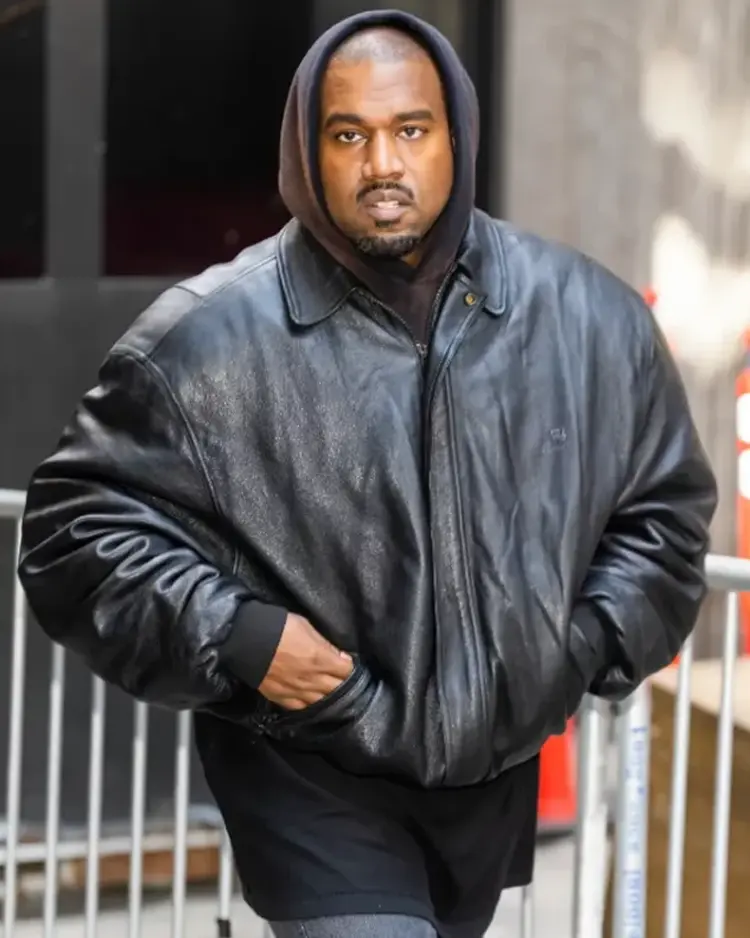 Kanye West Balenciaga Leather Jacket
