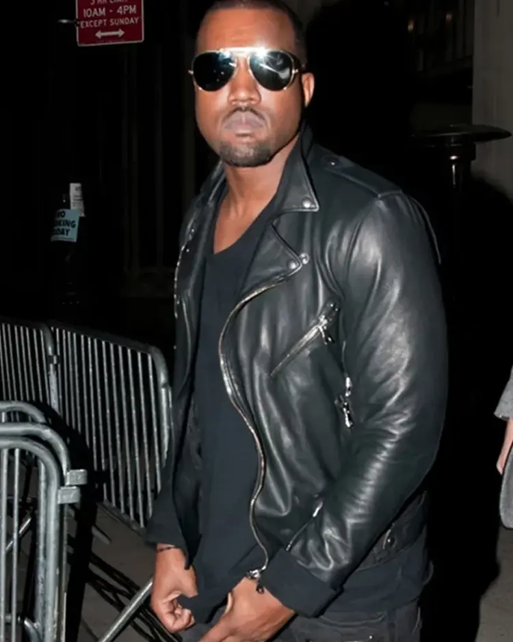 Kanye West Biker Leather Jacket | Trendy Leather Jackets