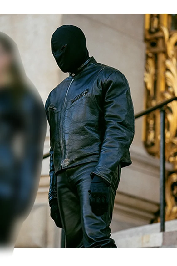 Kanye West Cafe racer black Leather Jacket | Trendy Leather Jackets