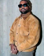 Kanye West Suede Leather Jacket | Trendy Leather Jackets