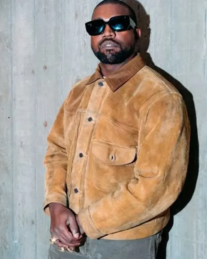 Kanye West Suede Leather Jacket | Trendy Leather Jackets