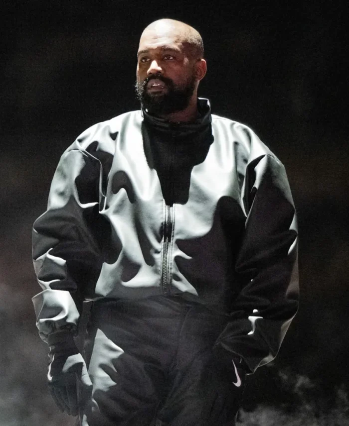Kanye West Vultures 2 Listening Party Black Leather Jacket