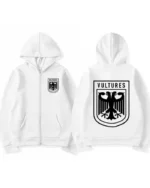 Kanye West Vultures Logo Zipper Hoodie | Trendy Leather Jackets
