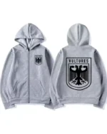 Kanye West Vultures Logo Zipper Hoodie | Trendy Leather Jackets
