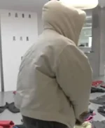 Kanye West Yeezy Pixar Bomber Beige Cotton Hooded Jacket | Trendy Leather Jackets