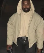 Kanye West Yeezy Pixar Bomber Beige Cotton Hooded Jacket | Trendy Leather Jackets