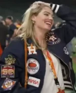 Kate Upton Astros Victory Parade Jacket | Trendy Leather Jackets