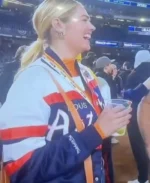 Kate Upton Houston Astros Verlander Satin jacket | Trendy Leather Jackets