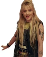 Kathryn Newton Abigail 2024 Black Leather Vest | Trendy Leather Jackets
