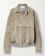 Kendall Jenner Suede Bomber Jacket