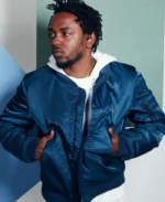 Kendrick Lamar Blue Bomber Jacket | Trendy Leather Jackets