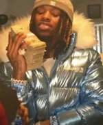 King Von Broke Opps Puffer Jacket | Trendy Leather Jackets