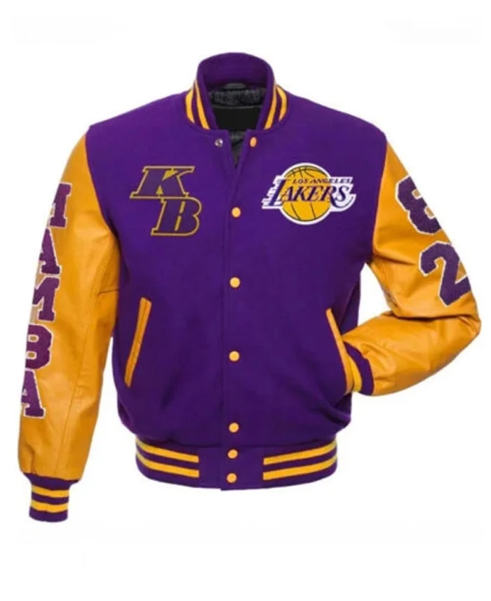 Kobe Bryant Lakers Letterman Basketball Varsity Jacket | Trendy Leather Jackets