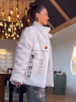 Kristin Juszczyk Caitlin Clark Jacket | Trendy Leather Jackets