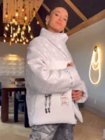 Kristin Juszczyk Caitlin Clark Jacket | Trendy Leather Jackets